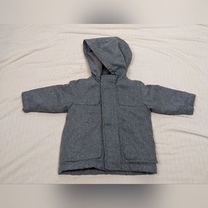 Old Navy Winter Coat Jacket With Hood, Gray, 3-6 months